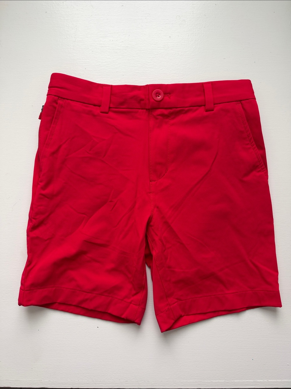 Vineyard Vines Bright Red Kids' Flat-Front Performance Shorts